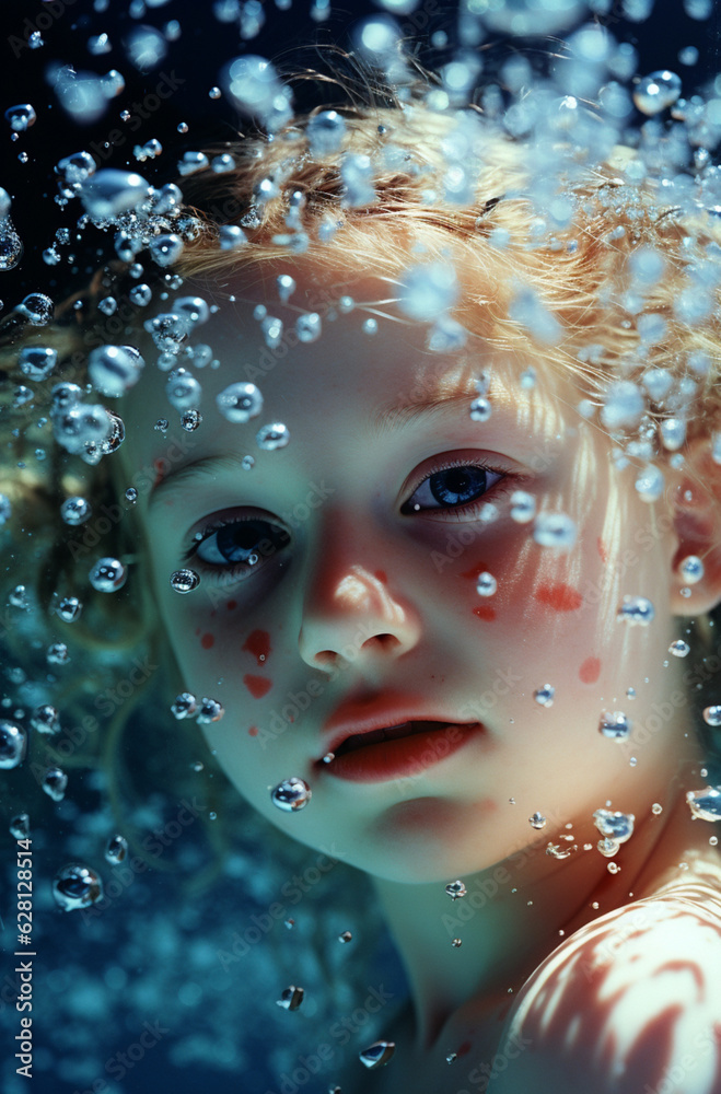 portrait of the girl in the water portrait of the girl in the water
