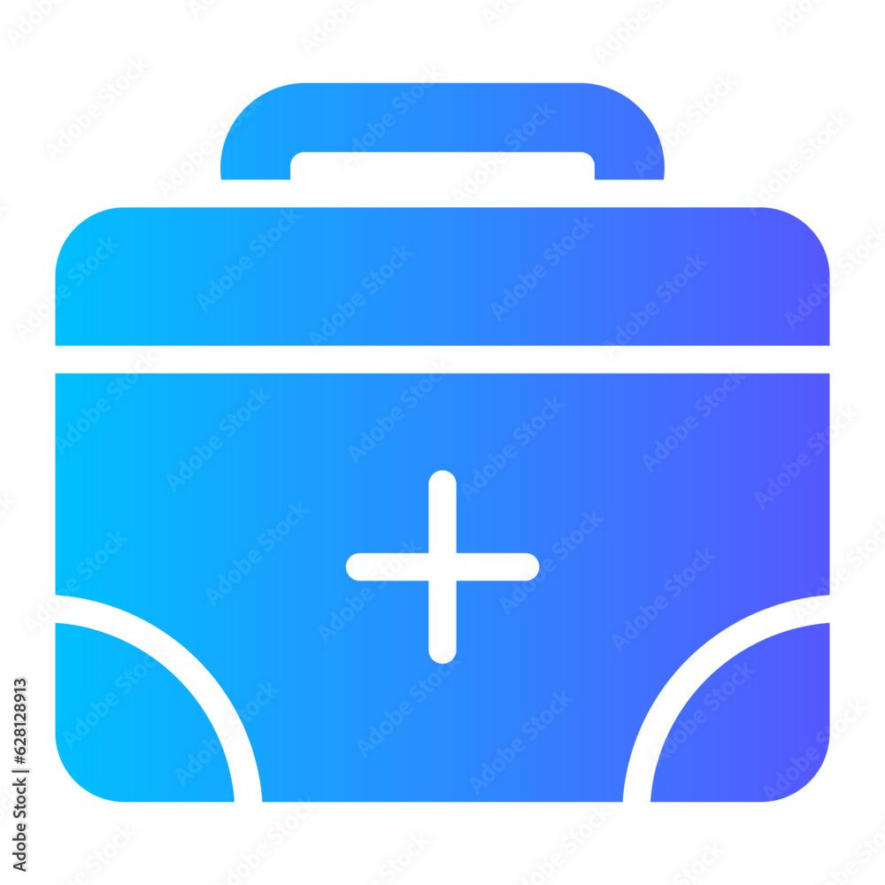 Obraz premium first aid kit gradient icon