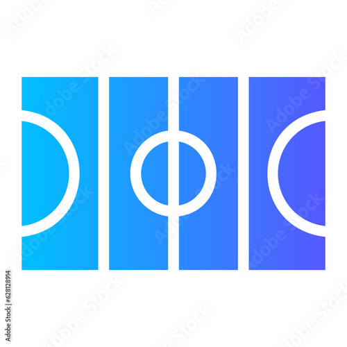 hockey field gradient icon