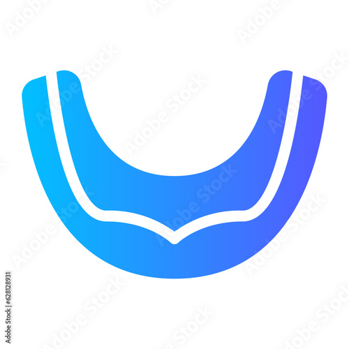 mouth guard gradient icon