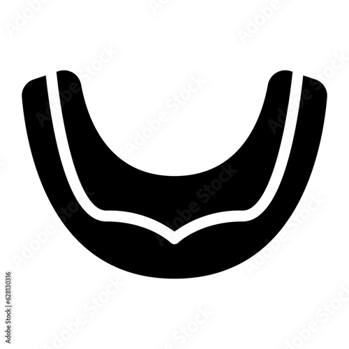 mouth guard glyph icon