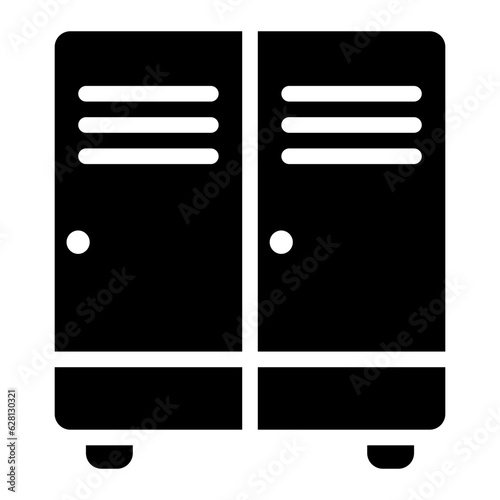 locker room glyph icon