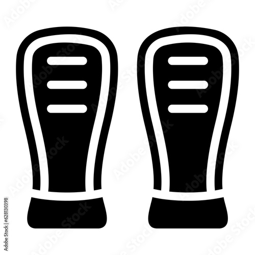 shin guards glyph icon