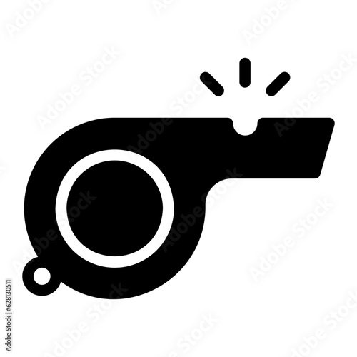 whistle glyph icon