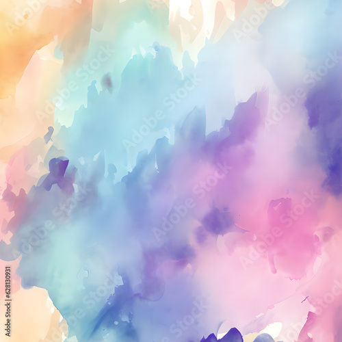 Watercolor splash Background with Splattered multicolor elements