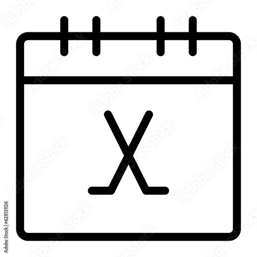 calendar line icon