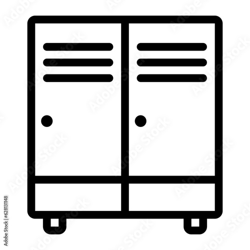 locker room line icon