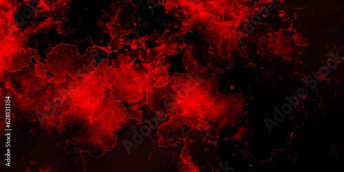 Red wall grunge texture hand painted watercolor horror texture background. red and black watercolor background abstract texture with color splash design. 