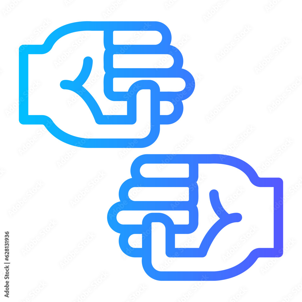 fight gradient icon