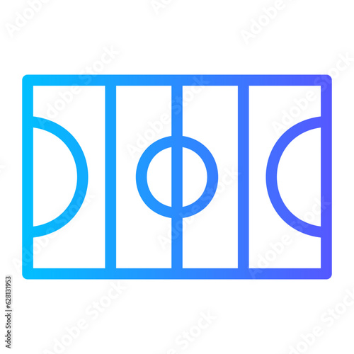hockey field gradient icon