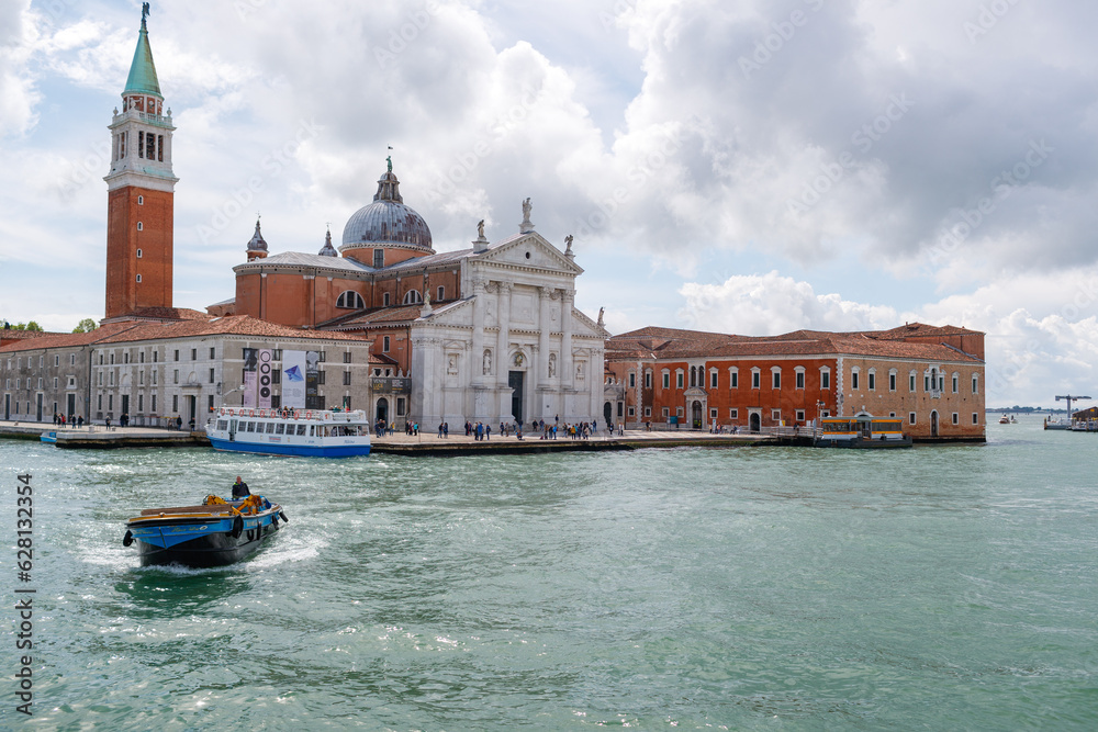 View on streets, monuments and canals and everyday life in Venice. Touristic perspective