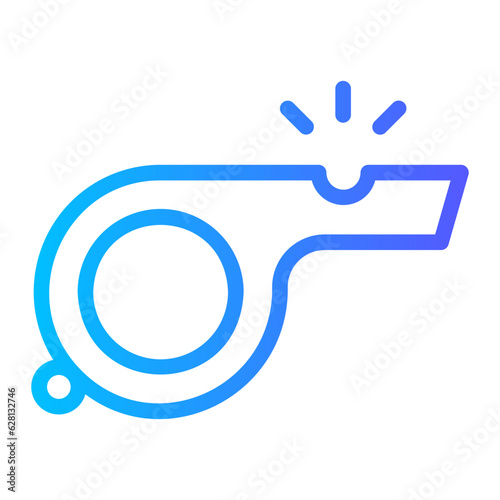 whistle gradient icon