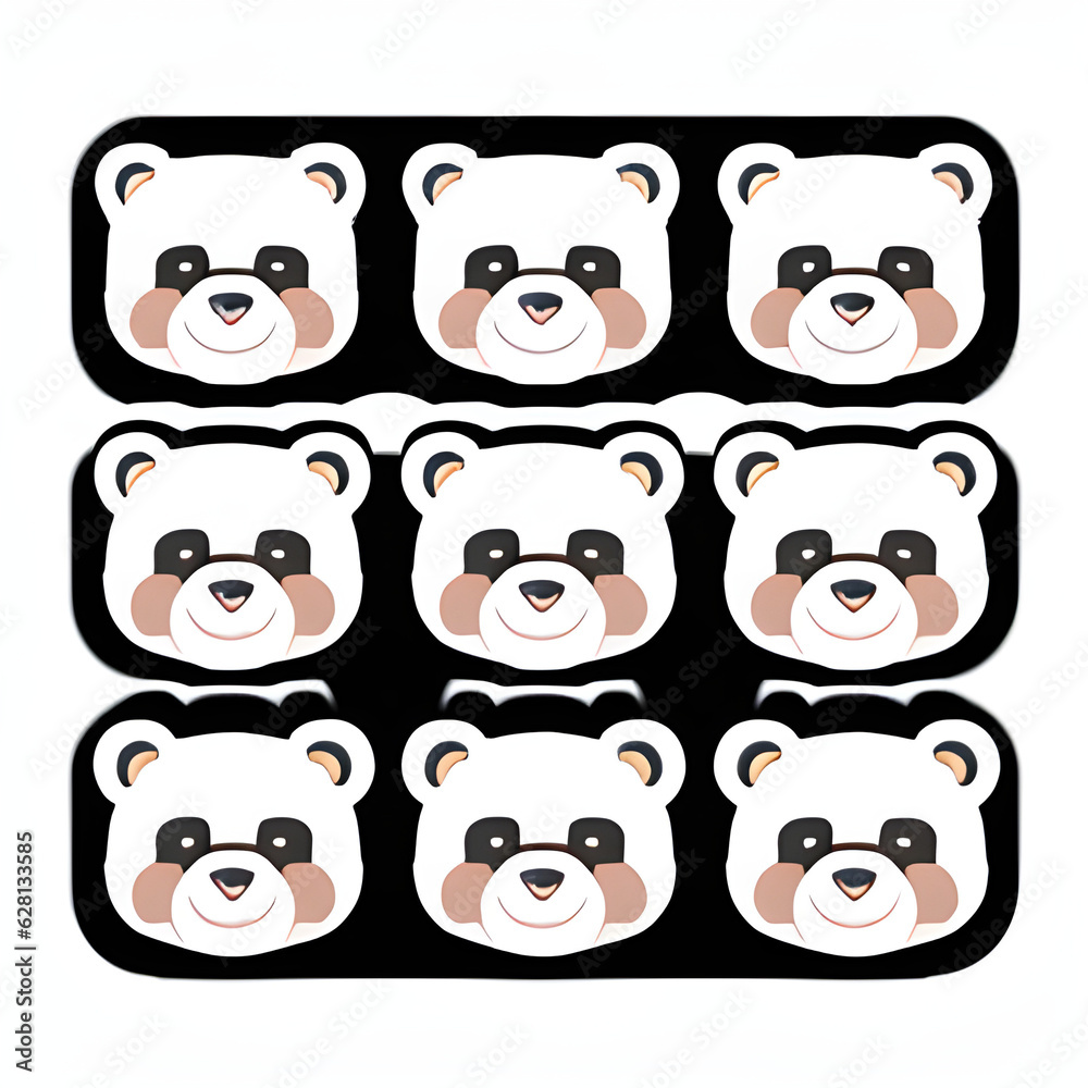 Obraz premium Cute funny face. Generative AI