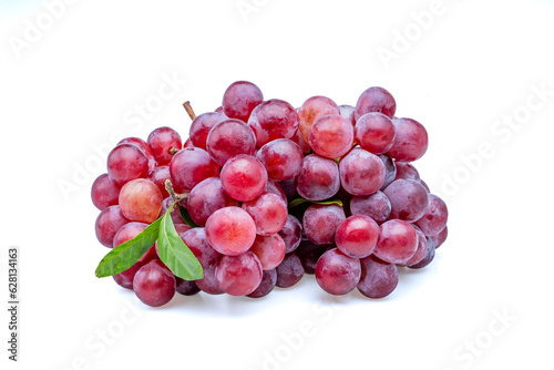 Wallpaper Mural bunch of red grapes  isolated on white background Torontodigital.ca