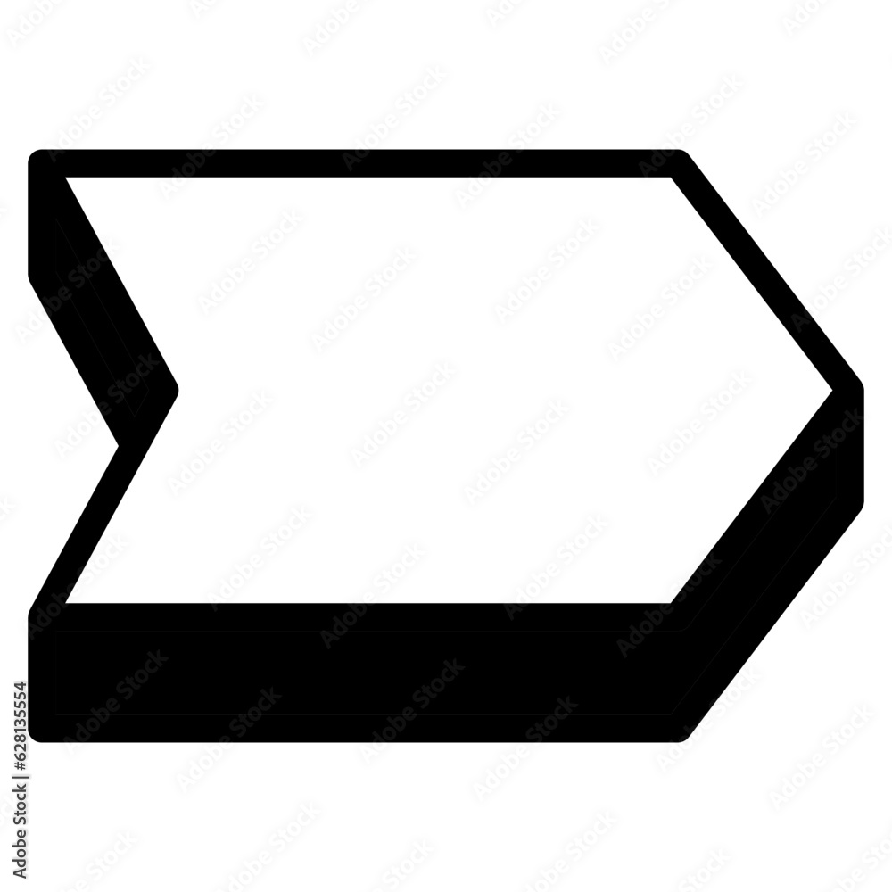 black box isolated on white background
