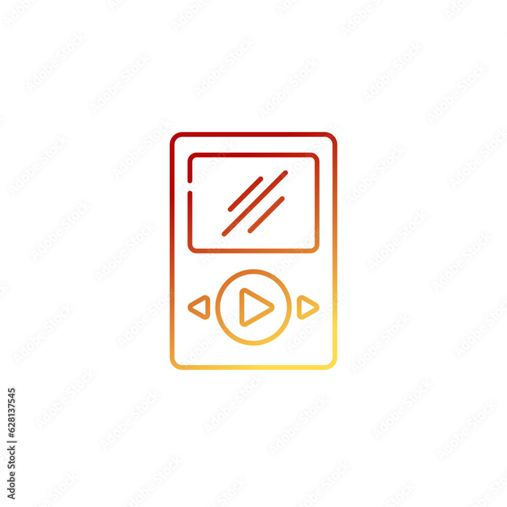 mp3 player icon vector design symbol of music player and video player mp3 player icon vector design symbol of music player and video player