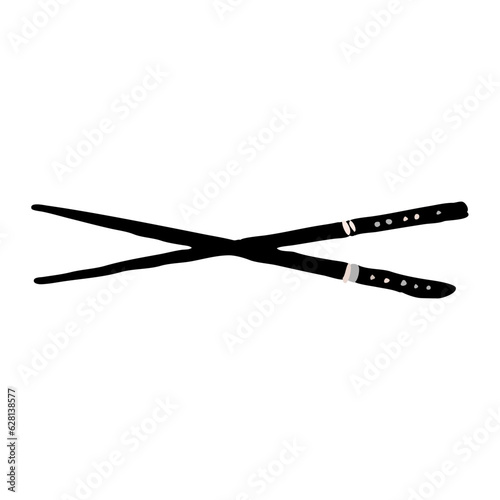 Korean street food, great design for any purposes Asian chopsticks 