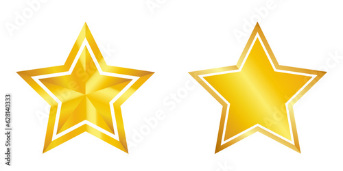 gold star award isolated
