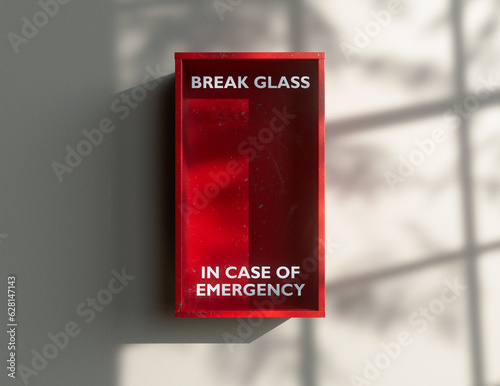 Break In Case Of Emergency Red Box