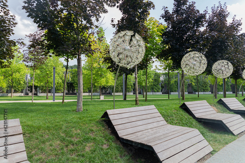 Krasnodar Park or Galitsky Park, a city park located in the northeast of the center of Krasnodar near the FC Krasnodar stadium. Krasnodar, Russia. 25.07.2023 photo