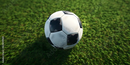 A top view of a football soccer © Jing