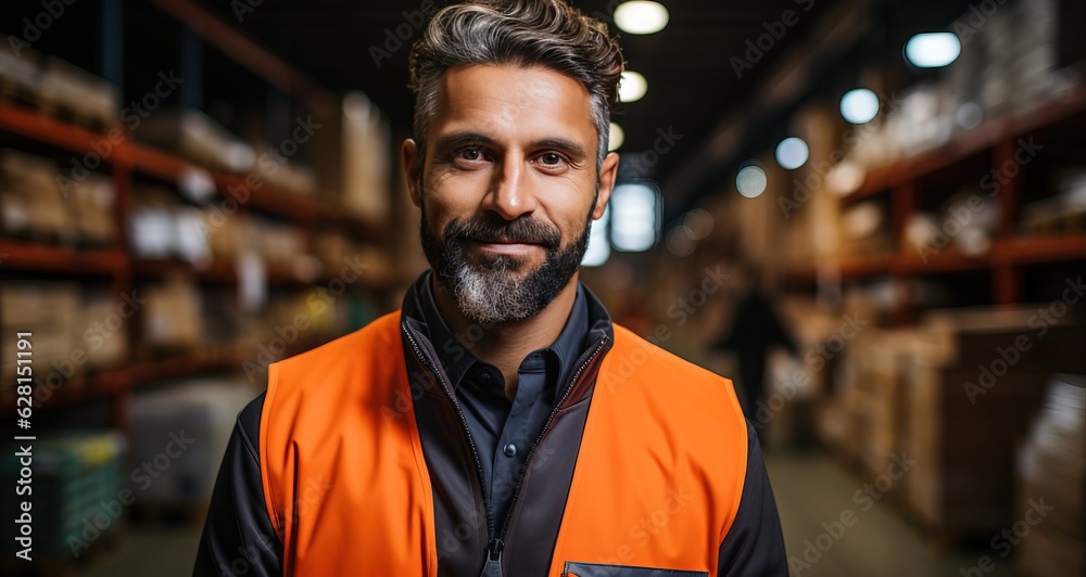 Fototapeta premium Business logistics and transportation, generative ai
