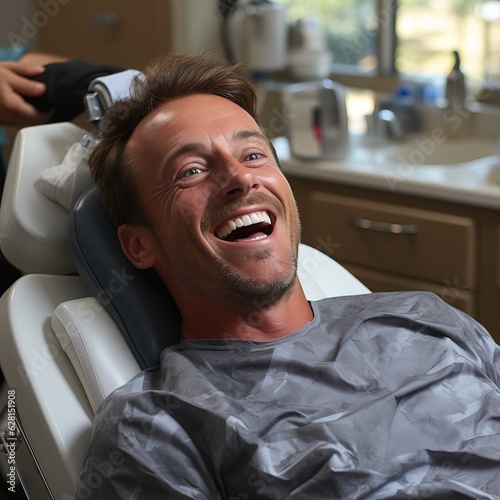 Man in a dental appointment...