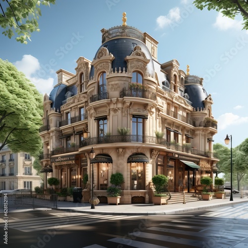 Old Parisian building model...