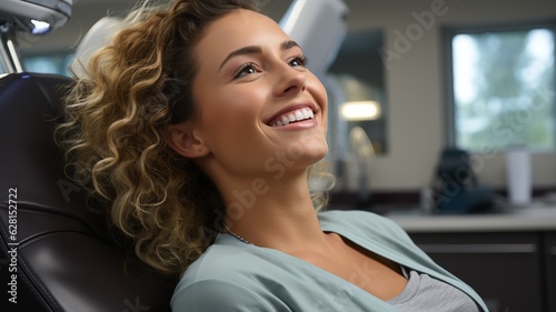 Woman in a dental appointme...