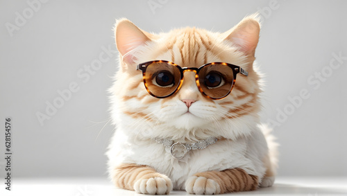Manchikan cat with glasses