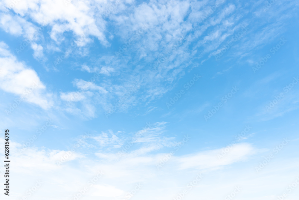 Beautiful blue sky with strange shape of clouds in the morning or evening taken at the sea for natural background or texture Beautiful blue sky with strange shape of clouds in the morning or evening taken at the sea for natural background or texture