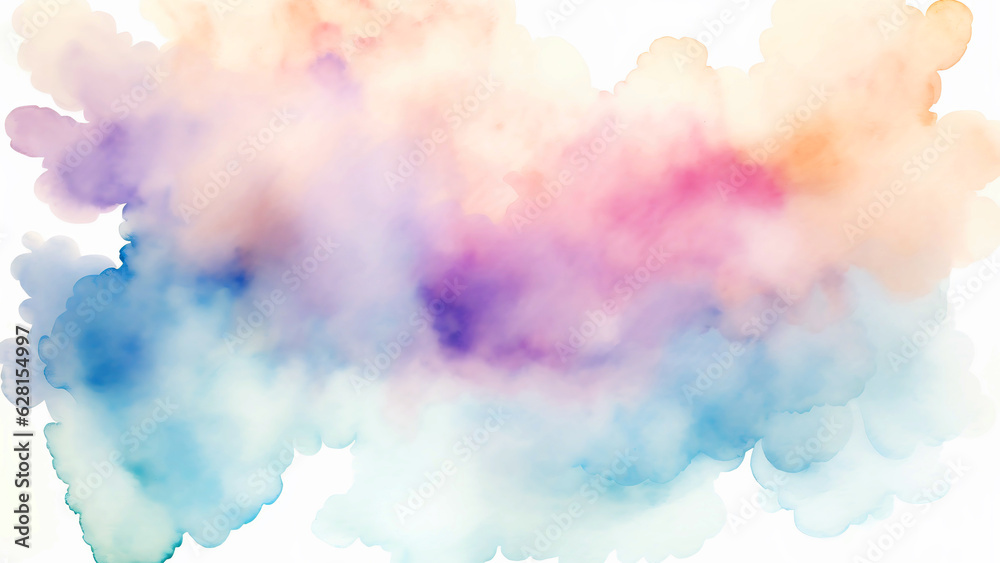 Watercolor paint of pastel colors, abstract painting, ai generated