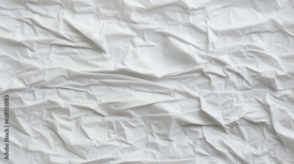 Obraz premium Crumpled paper texture close-up, abstract background, ai generated