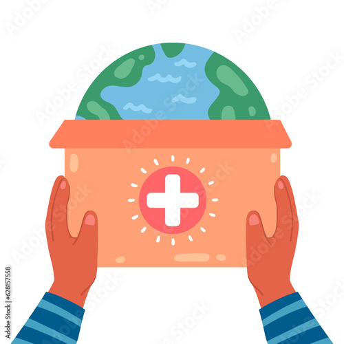 world humanitarian day element