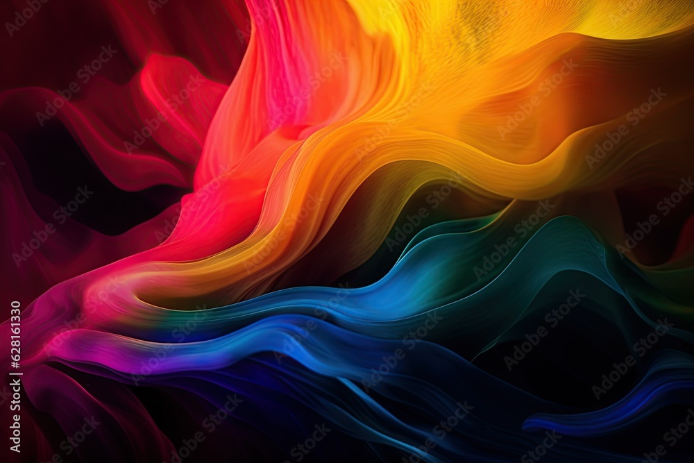 Colorful abstract water smoke splash Colorful abstract water smoke splash
