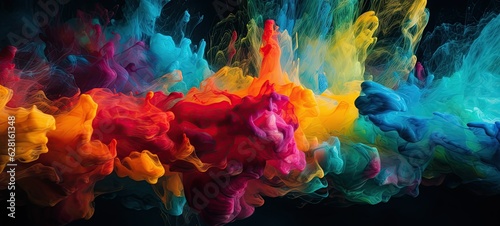 Colorful abstract water smoke splash © Max