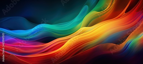 Wallpaper Mural Colorful abstract water smoke splash Torontodigital.ca