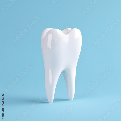 Precision Dental Care  Realistic 3D Human Molar Model  Emphasizing Dental Health.