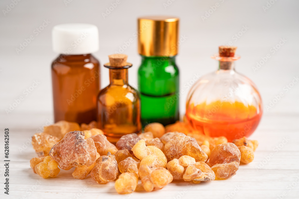 Frankincense or olibanum aromatic resin isolated on white background used in incense and perfumes. Frankincense or olibanum aromatic resin isolated on white background used in incense and perfumes.