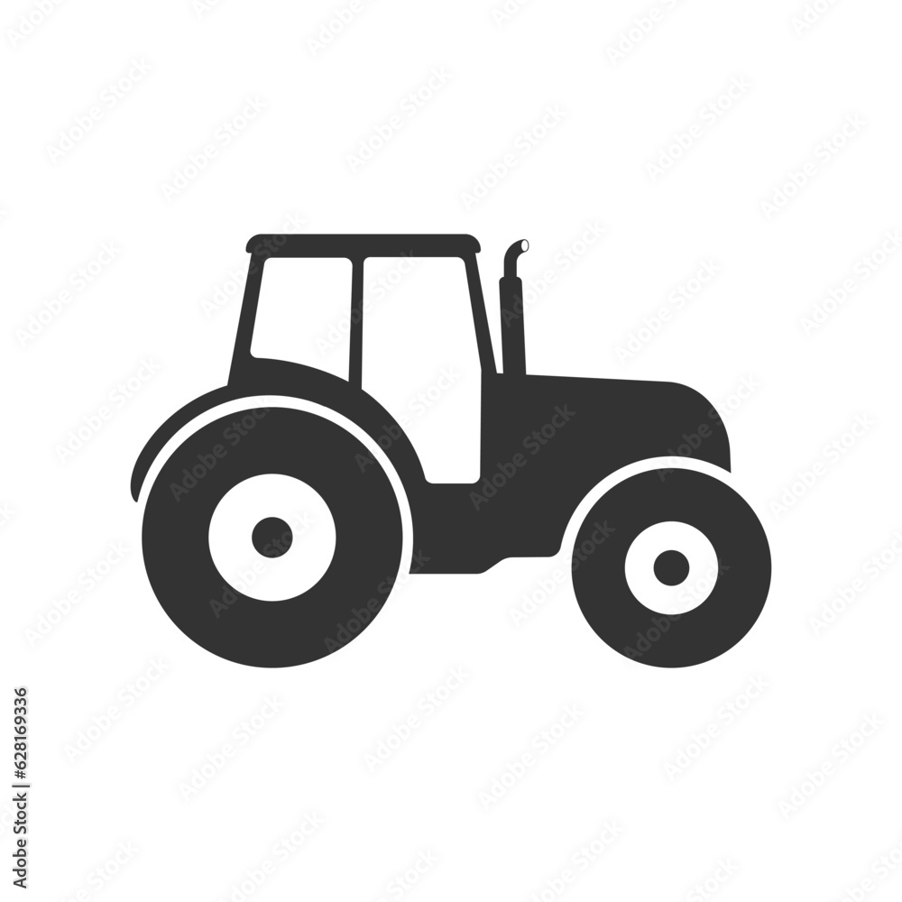 Tractor icon, Farming simple icon in modern flat style sign vector Tractor icon, Farming simple icon in modern flat style sign vector
