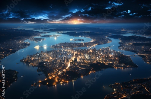 Cities from space, generative ai