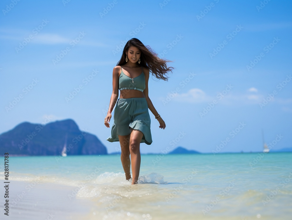 person jumping on the beach person jumping on the beach