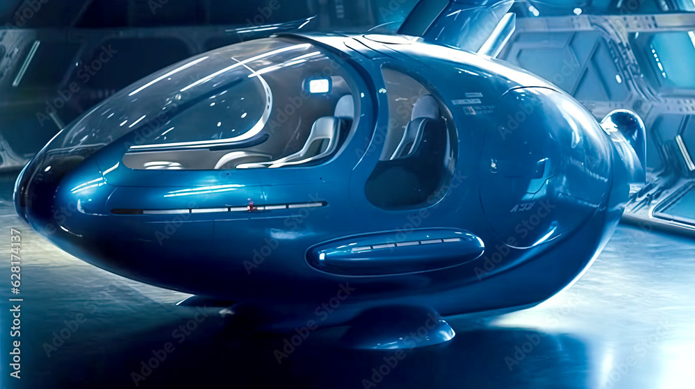 Futuristic Spaceship: Sleek Design for Interstellar Travel | Created with Generative AI Futuristic Spaceship: Sleek Design for Interstellar Travel | Created with Generative AI