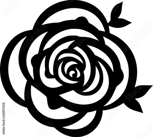 Flower - Minimalist and Flat Logo - Vector illustration