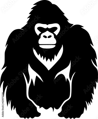 Gorilla | Minimalist and Simple Silhouette - Vector illustration