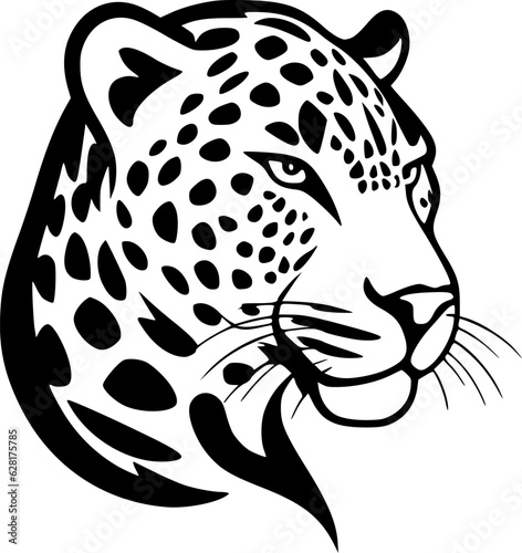 Leopard - Minimalist and Flat Logo - Vector illustration