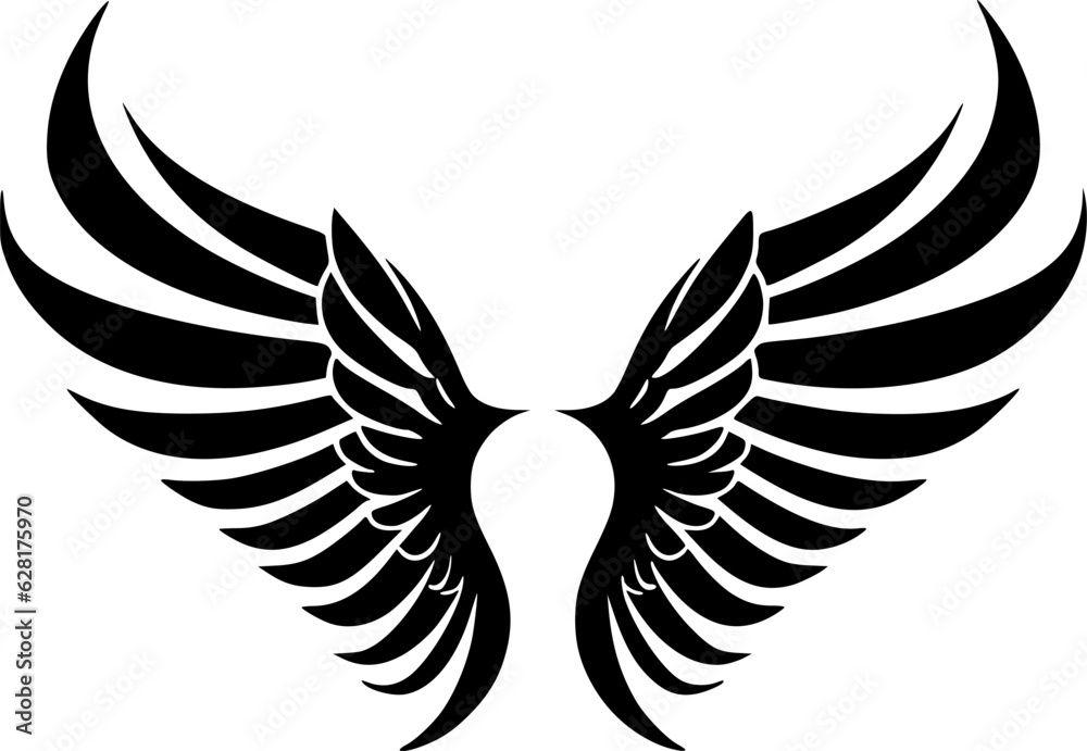 Obraz premium Angel Wings - High Quality Vector Logo - Vector illustration ideal for T-shirt graphic