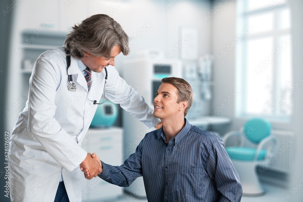 The patient has a consultation with a professional doctor, AI generated image The patient has a consultation with a professional doctor, AI generated image