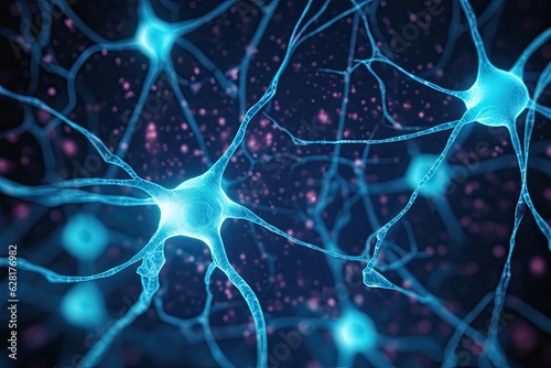 Neurons: Conceptualizing the Concept of Neurons. Photo generative AI