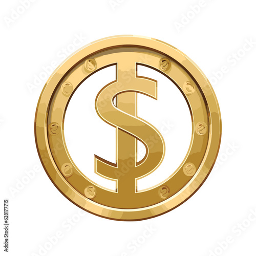 Dollar sign vector icon illustration 